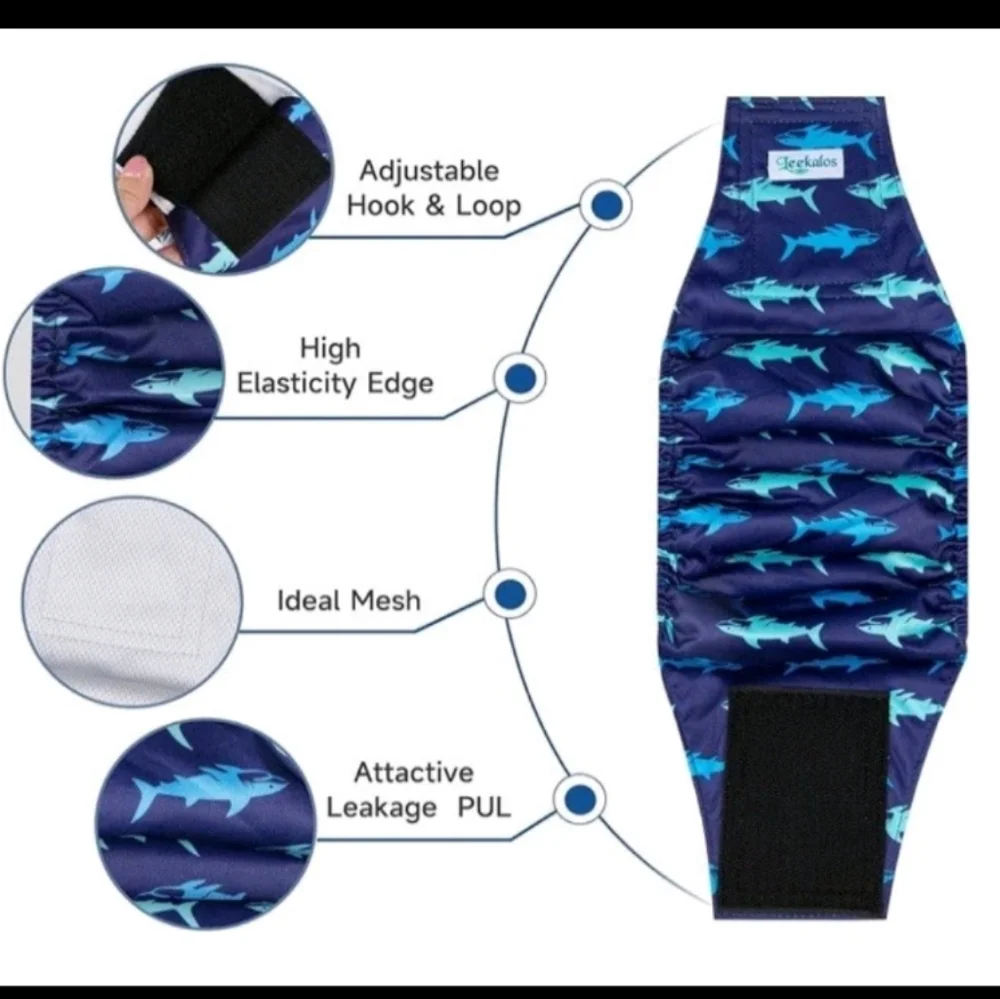 Dog Diaper Covers - Blue, Black, Gray